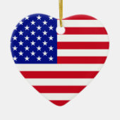 USA-Flagge Keramik Ornament (Vorne)