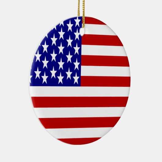 USA-Flagge Keramik Ornament (Rechts)