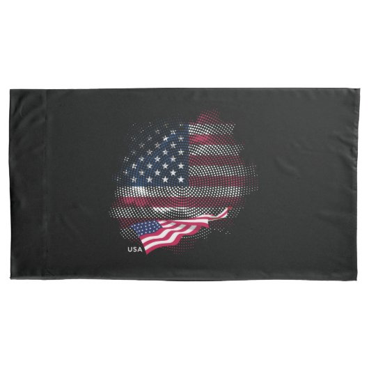 USA-Flagge Kissenbezug (Vorderseite)