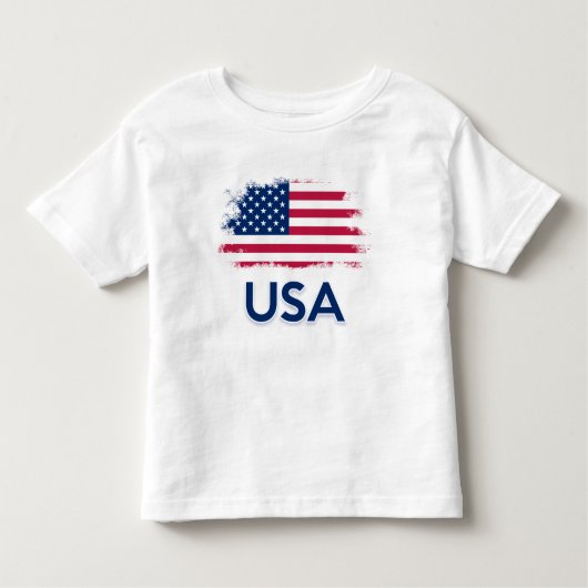 USA-Flagge Kleinkind T-shirt (Vorderseite)