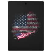 USA-Flagge Klemmbrett (Rückseite)
