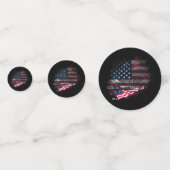 USA-Flagge Konfetti (Rückseiten)