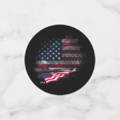 USA-Flagge Konfetti (Klein Vorderseite)