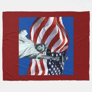 USA-Flagge Lady Liberty Fleece-Decke Fleecedecke