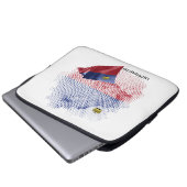 USA-Flagge Laptopschutzhülle (Vorne Knopf)