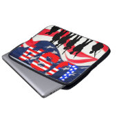 USA-Flagge Laptopschutzhülle (Vorne Knopf)