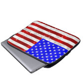 USA-Flagge Laptopschutzhülle (Vorne Knopf)