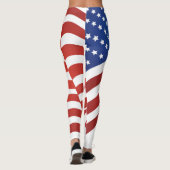USA-Flagge Leggings (Rückseite)