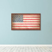 USA-Flagge Leinwanddruck (Insitu (Holzboden))