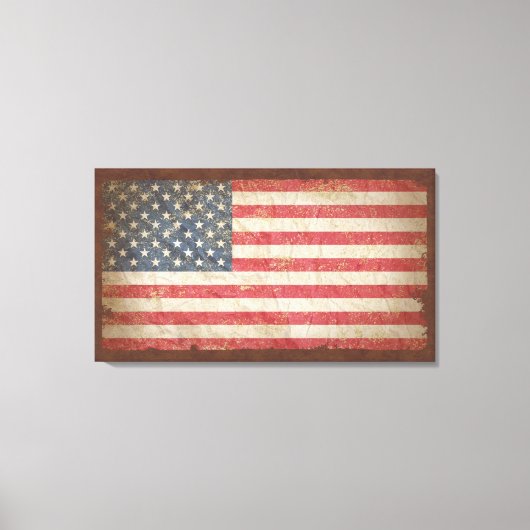 USA-Flagge Leinwanddruck (Vorderseite)