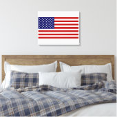 USA-Flagge Leinwanddruck (Insitu (Schlafzimmer))