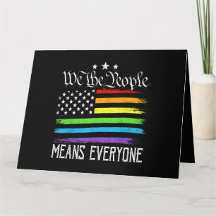 USA-Flagge LGBTQ Gleichberechtigung Wir das Volk b Karte
