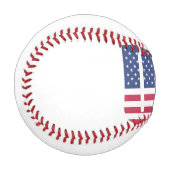 USA-Flagge "MADE" Typografie Baseball - Amerikas (Vorderseite Links)