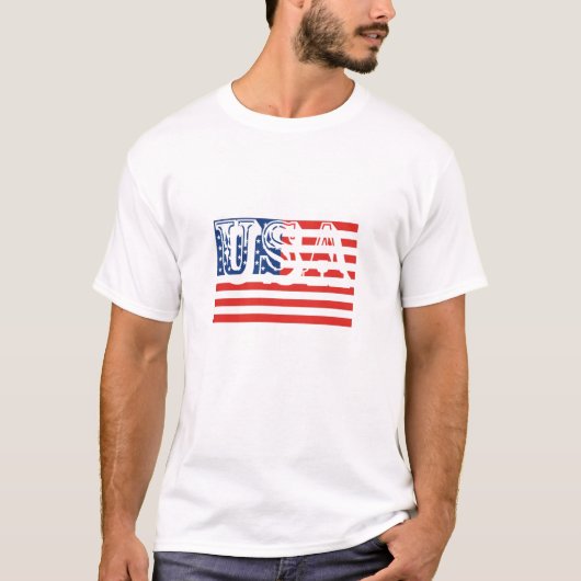USA-Flagge Mark Men-T - Shirt (Vorderseite)