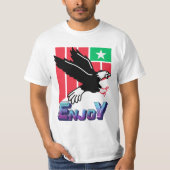 USA-Flagge mit Adler T-Shirt (Vorderseite)