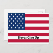 USA-Flagge mit Angebot anpassen Postkarte (Vorne/Hinten)