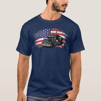 USA-Flagge mit LKW-Shirts für einen amaericanische T-Shirt