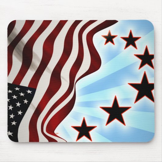 USA-Flagge Mousepad (Vorne)