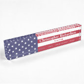 USA-Flagge Namensplakette