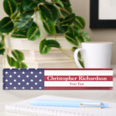 USA-Flagge Namensplakette