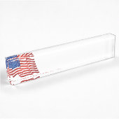 USA-Flagge Namensplakette