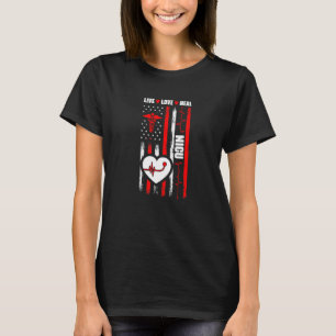 Usa-Flagge Nicu Medizinische Neonatale Intensivsta T-Shirt
