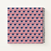 USA-Flagge Notizblock (Rückseite)