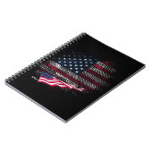 USA-Flagge Notizblock (Linke Seite)