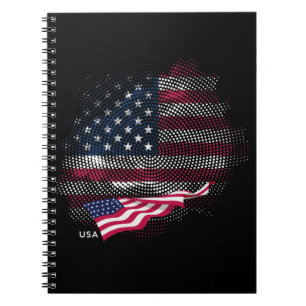 USA-Flagge Notizblock