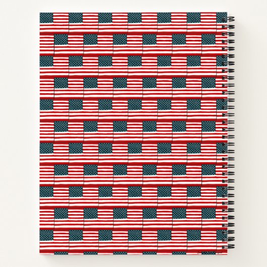 USA-Flagge Notizblock (Rückseite)