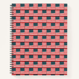 USA-Flagge Notizblock