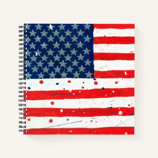 USA-Flagge Notizblock