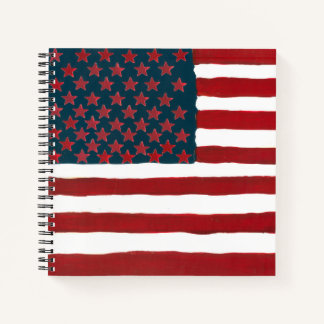 USA-Flagge Notizblock