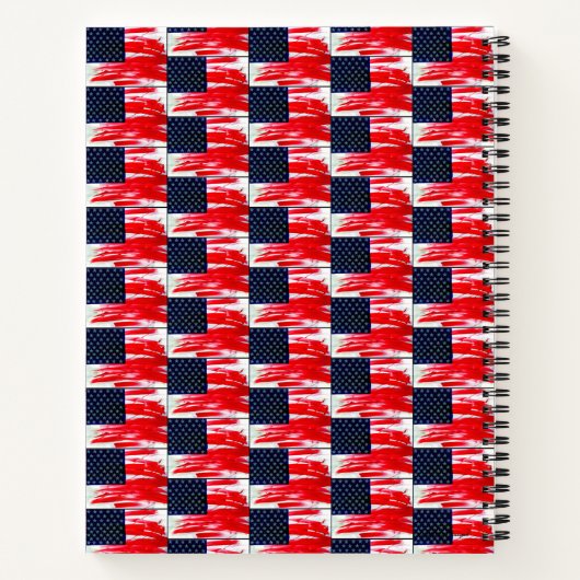 USA-Flagge Notizblock (Rückseite)