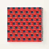 USA-Flagge Notizblock (Rückseite)