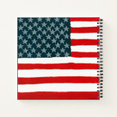 USA-Flagge Notizblock (Rückseite)