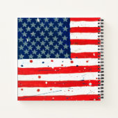 USA-Flagge Notizblock (Rückseite)