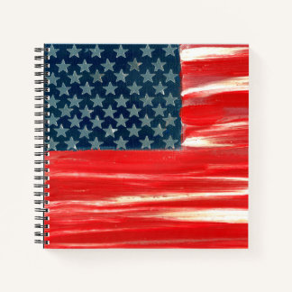 USA-Flagge Notizblock