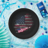 USA-Flagge Pappteller (Party)