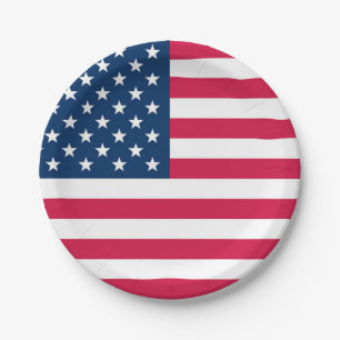 USA-Flagge Pappteller