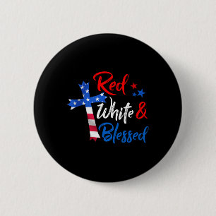 USA-Flagge Patriotisch 4. Juli Amerika Tag der Una Button