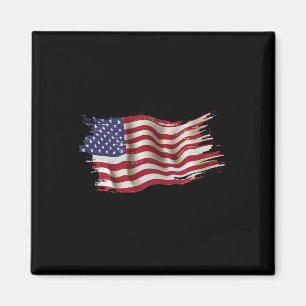 USA-Flagge Patriotisch 4. Juli Amerika Tag der Una Magnet