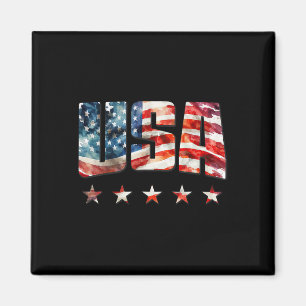 USA-Flagge Patriotisch 4. Juli USA-Amerikanische F Magnet