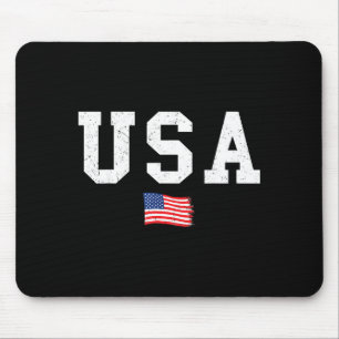 USA-Flagge patriotische amerikanische Flagge 4. Ju Mousepad