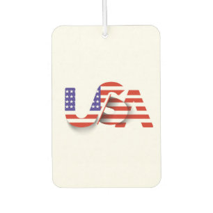 USA-Flagge – Patriotische US-Typografie  Autolufterfrischer