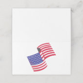 USA-Flagge Platzkarte (Außenseite Aufgefaltet)