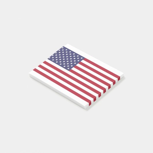 USA-Flagge Post-it Klebezettel (angewinkelt)
