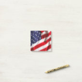 USA-Flagge Post-it Klebezettel (Auf Schreibtisch)
