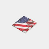USA-Flagge Post-it Klebezettel (angewinkelt)