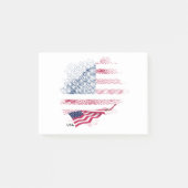 USA-Flagge Post-it Klebezettel (Vorderseite)